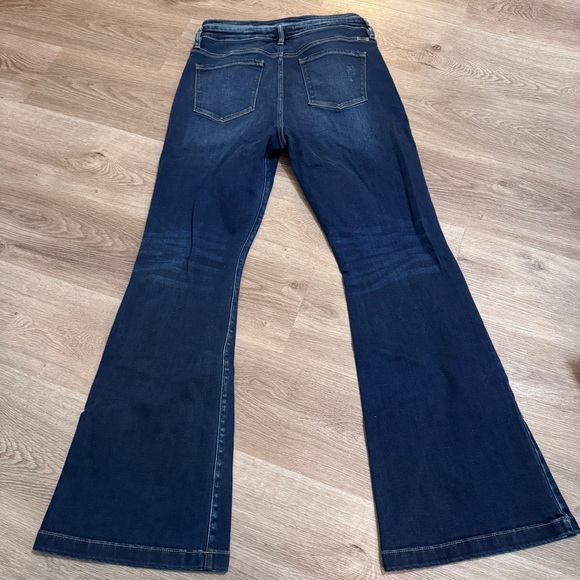 KanCan Curvy Blairen Ultra High Rise Flare Jeans Button Fly 15 31 - Picture 6 of 9